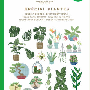 Mini livre point de croix Plantes