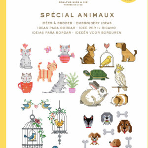 Mini livres point de croix Animaux